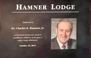 Hamner Lodge Plaque
